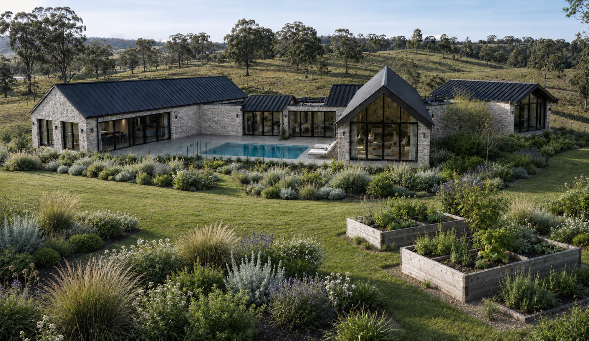 Splitters Creek House — interior detail